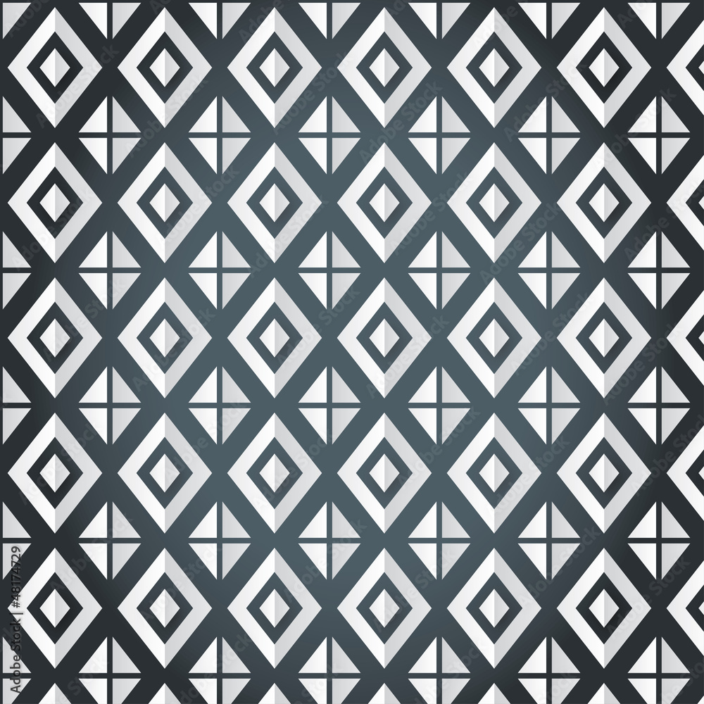 Fototapeta premium Texture of rhombus on a gray background