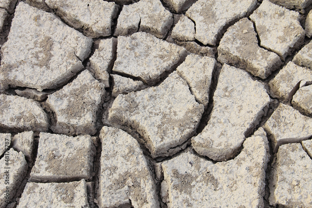 Obraz premium Crack of soil texture