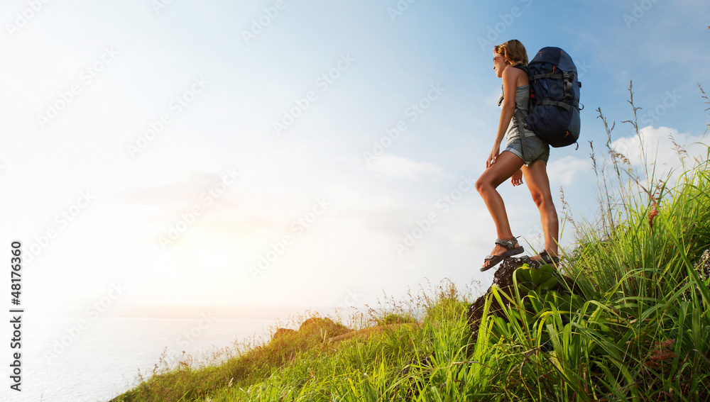 Naklejka premium Tourist