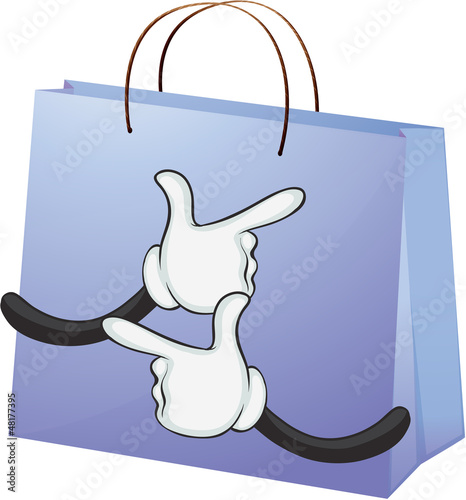A blue bag