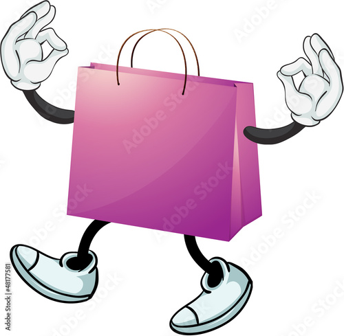 A purple bag