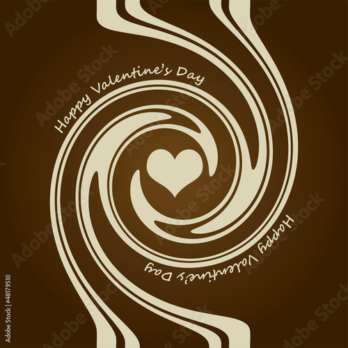 Heart shape and cream