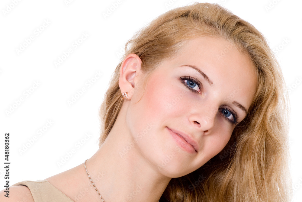 Portrait of beautiful young happy woman Portrait of beautiful young happy woman