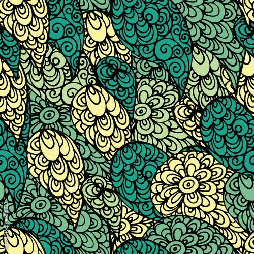 Seamless abstract doodle pattern