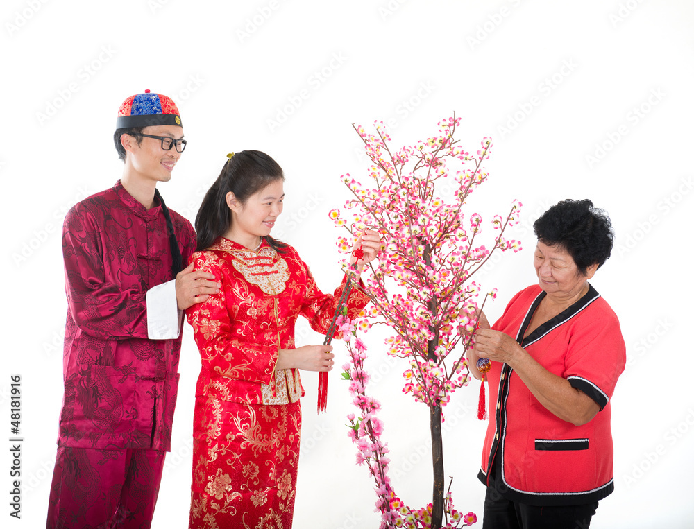 chinese new year family