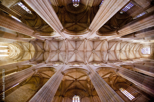 interior of Santa Maria da Vitoria Monastery, Batalha, Estremadu
