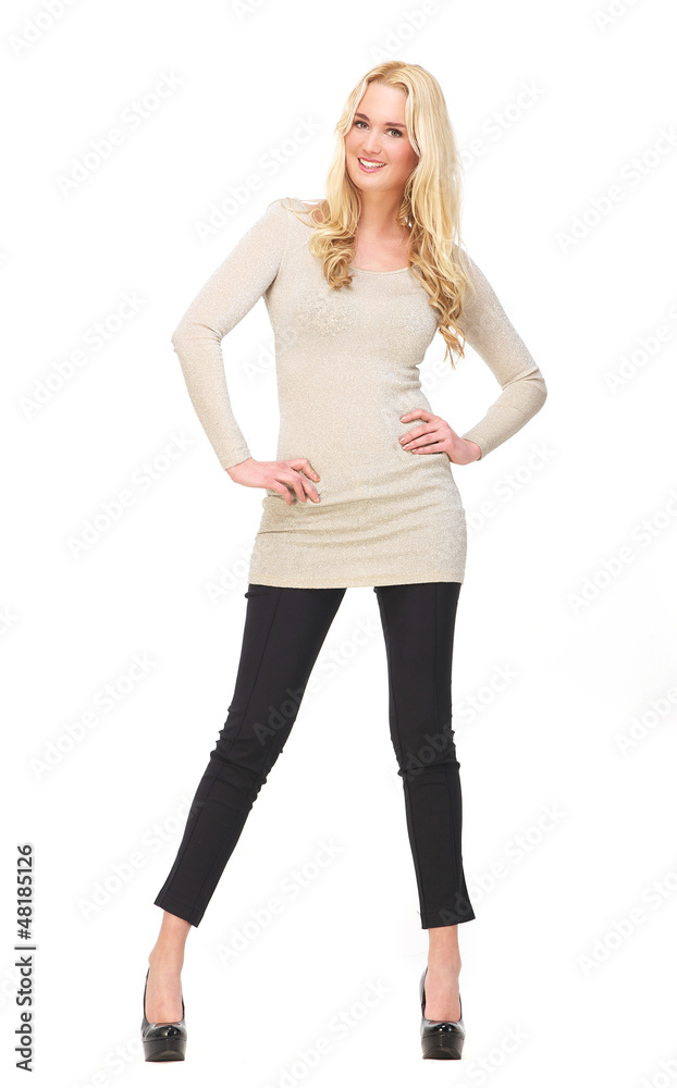 Full Length Happy Woman Full Length Happy Woman