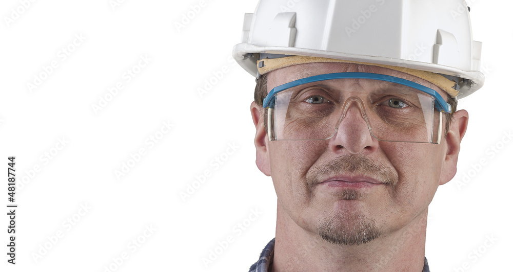 Portrait of a technician isolated Portrait of a technician isolated