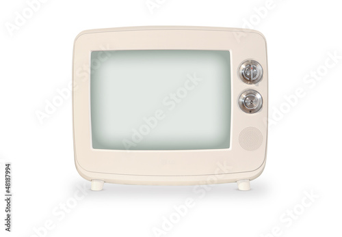 Obraz na płótnie Vintage TV w salonie