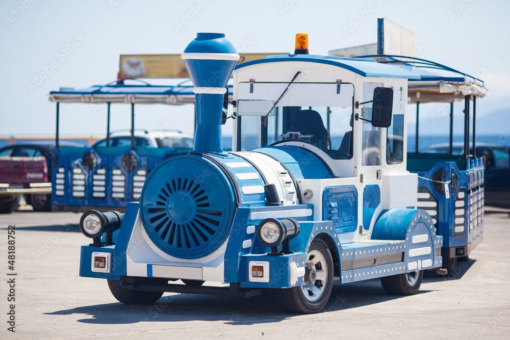 Naklejka premium tourist fun train