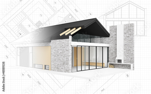 Small modern house project