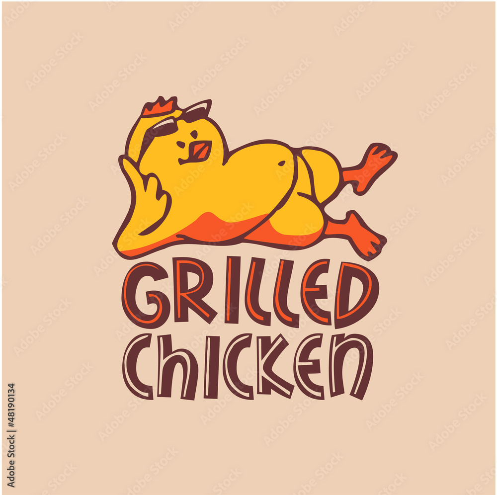 Company logo. Grilled chicken Company logo. Grilled chicken