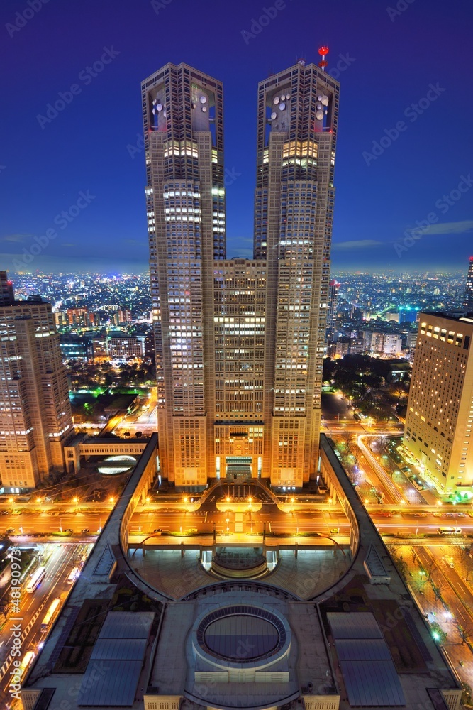 Naklejka premium Tokyo Metropolitan Government Building