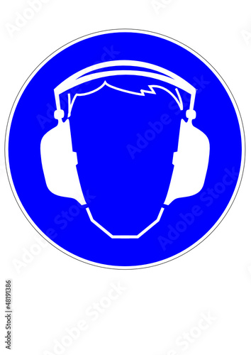 Schild Gehörschutz tragen