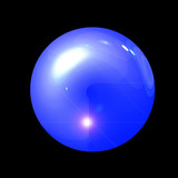 3D glossy, crystal sphere