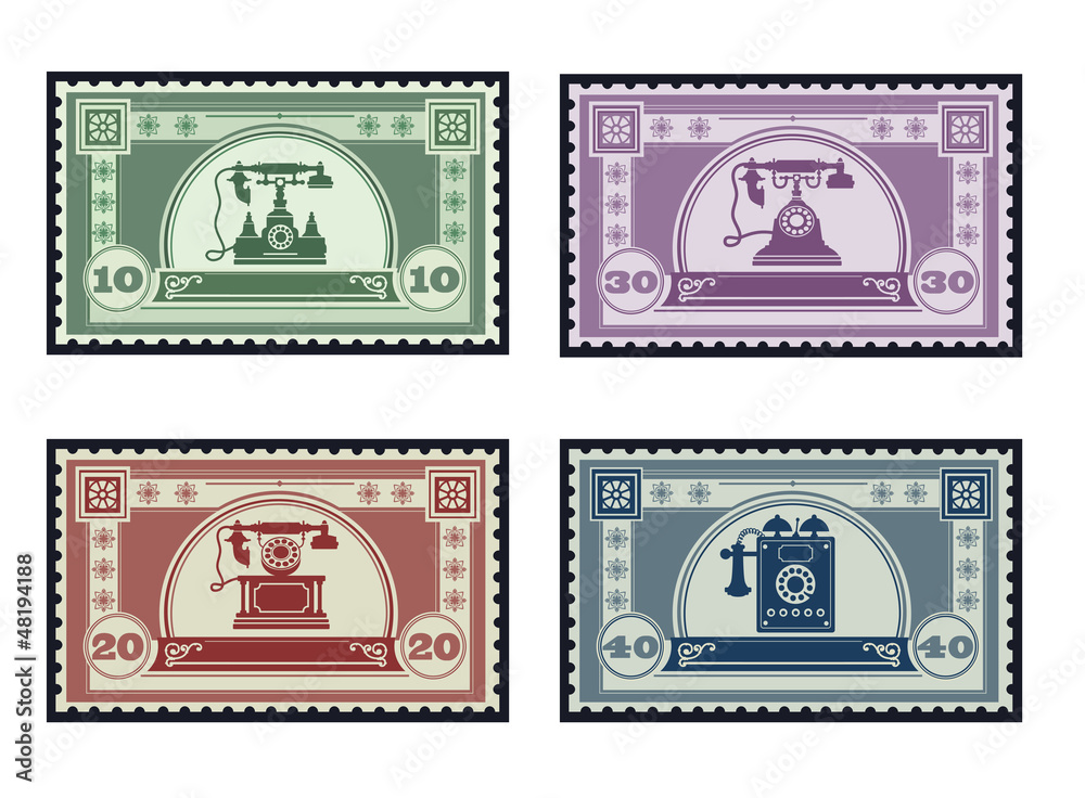 Obraz premium Postage stamps