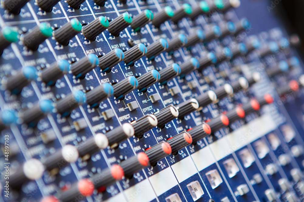 Fototapeta premium Sound mixer
