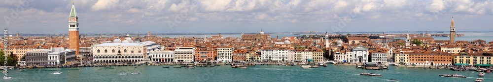 Naklejka premium Vue panoramique de Venise - Italie