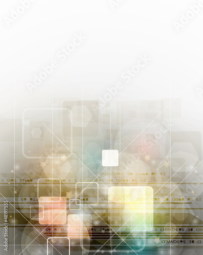 abstract color technology business flyer background