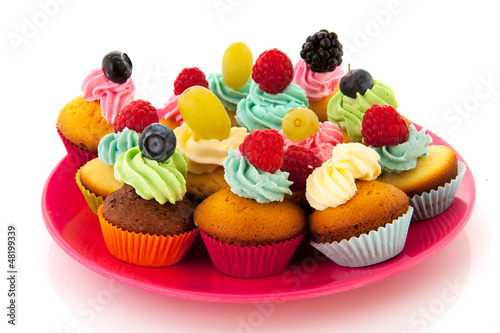 Fruit cupcakes