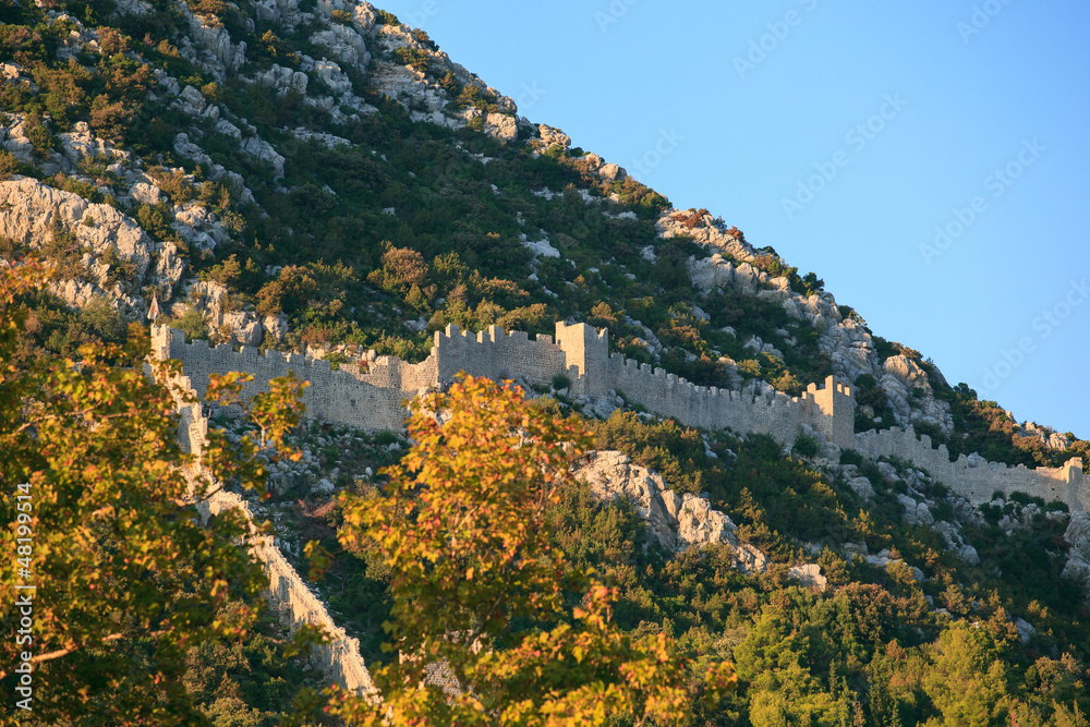 Fototapeta premium Walls of Ston, Croatia