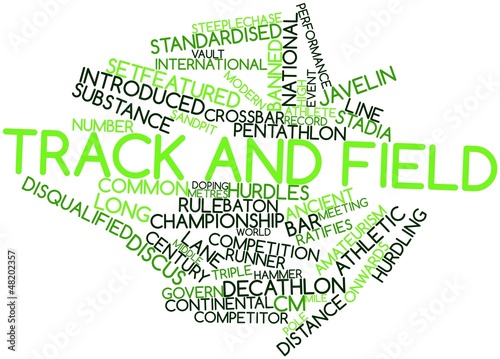 Word cloud for Track and field photo