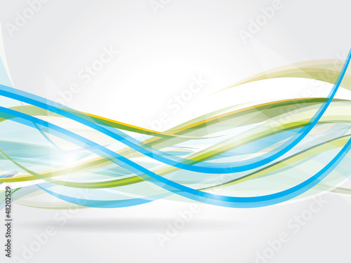 Vector abstract background with waves and lines © 32 pixels