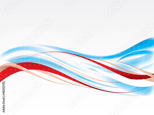 Vector abstract background with waves and lines