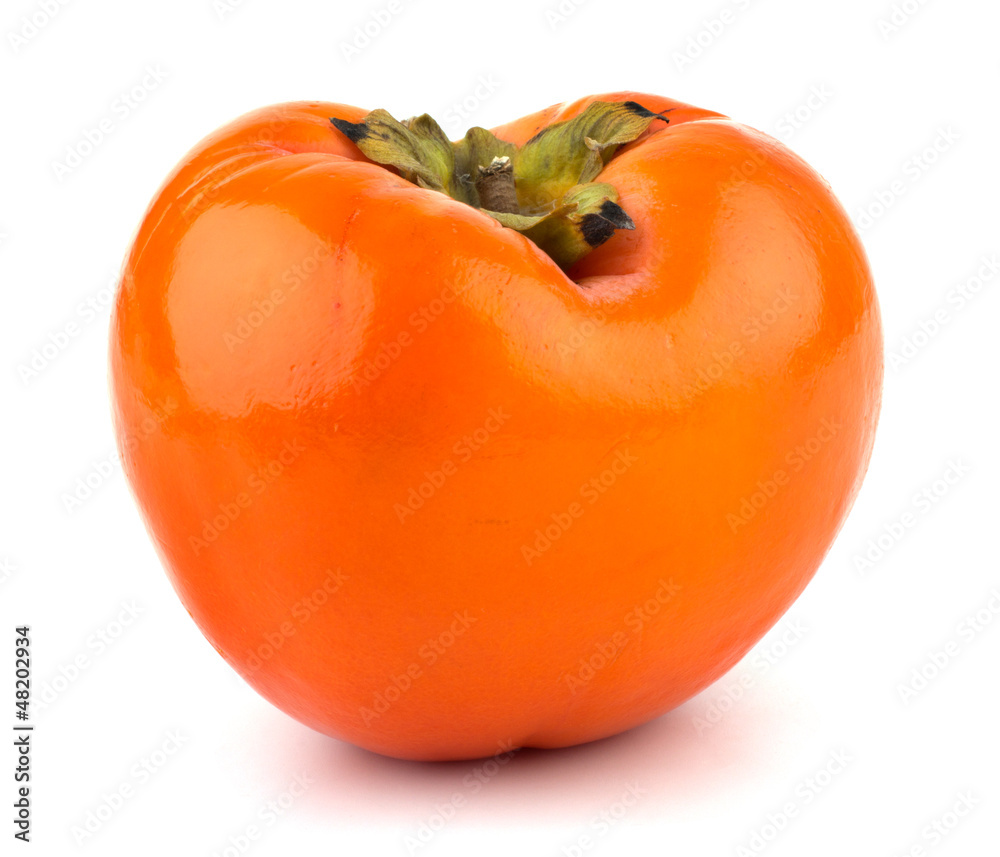 persimmon fruit isolated on white background persimmon fruit isolated on white background