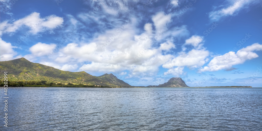 Beautiful landscape of Mauritius