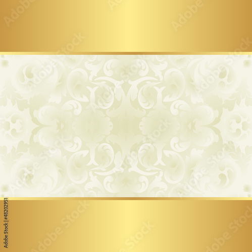 creamy and gold  background