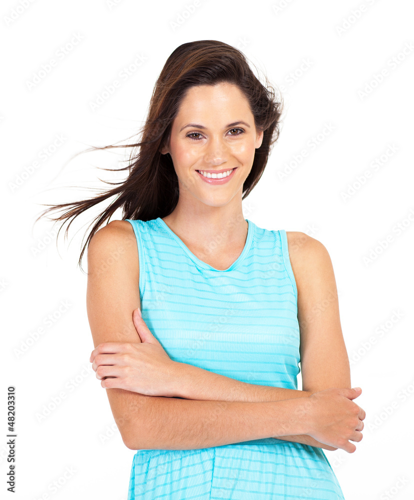 attractive young woman studio closeup portrait attractive young woman studio closeup portrait