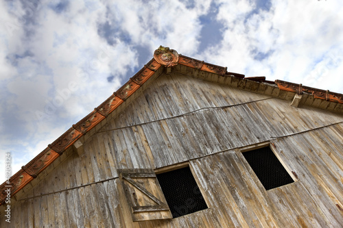 Ferme, maison, cabane, chalet, bois, campagne, vieux