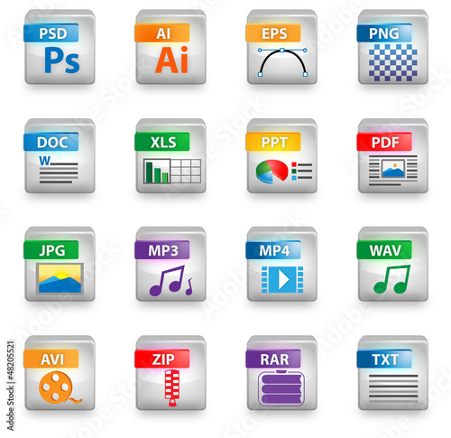 Icon set colors for web design