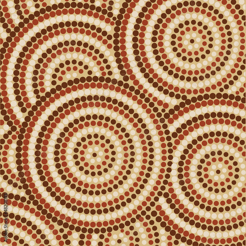 Abstract Aboriginal dot painting in vector format.