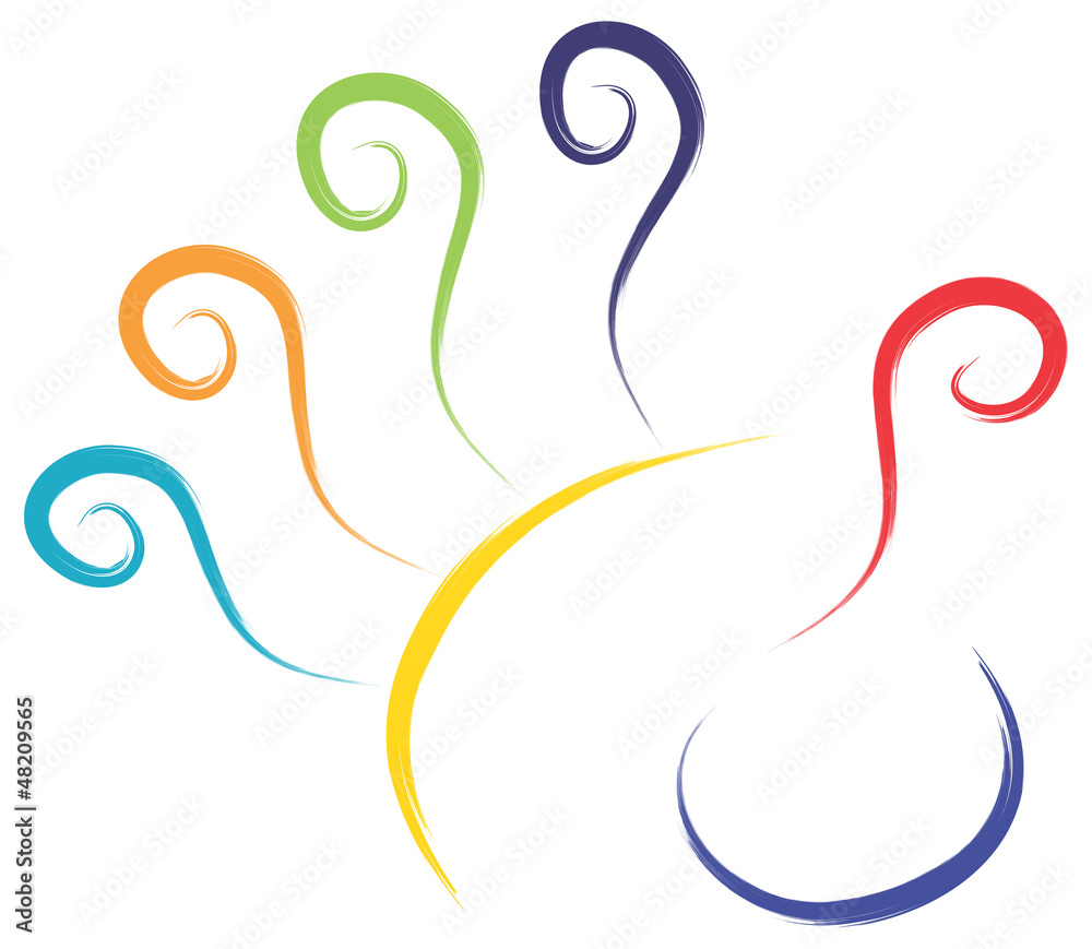 vector abstract hand logo sketch illustration vector abstract hand logo sketch illustration