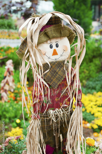 Scarecrow in garden