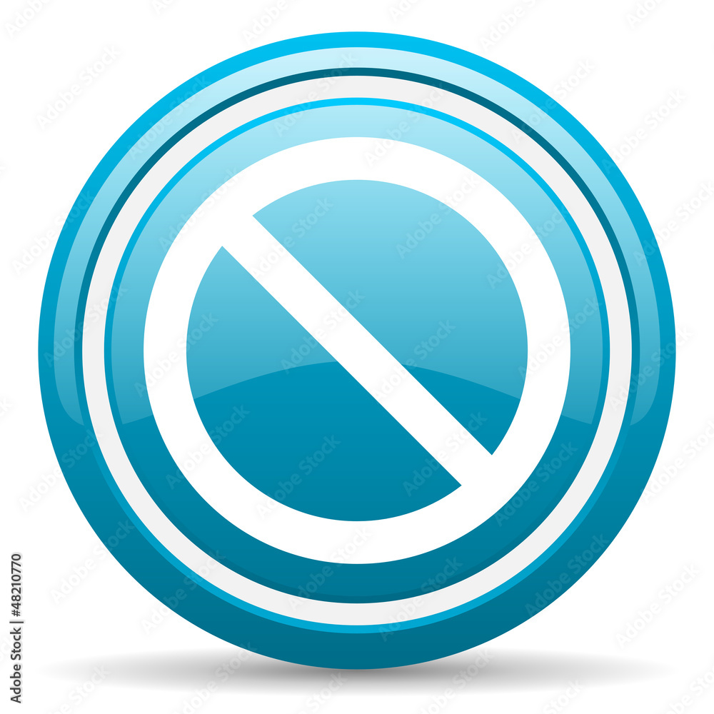 access denied blue glossy icon on white background access denied blue glossy icon on white background