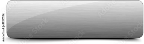 Aluminium brushed web button