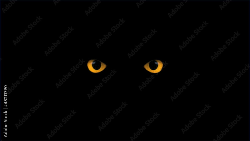 yellow eyes blink