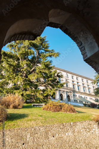 The castle od Udine and loggia del Lippomano photo