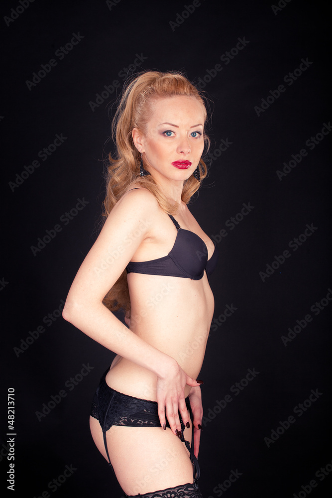 Fototapeta premium sexy woman in lingerie