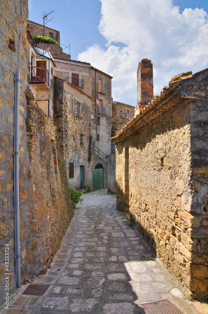 Alleyway. Valsinni. Basilicata. Italy.
