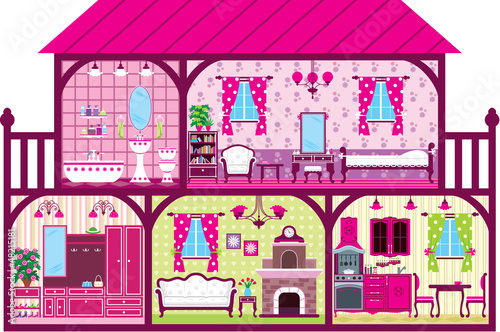 House for the girl in a cut