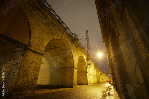 Dark alley, Prague, Czech Republic