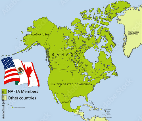 NAFTA map photo