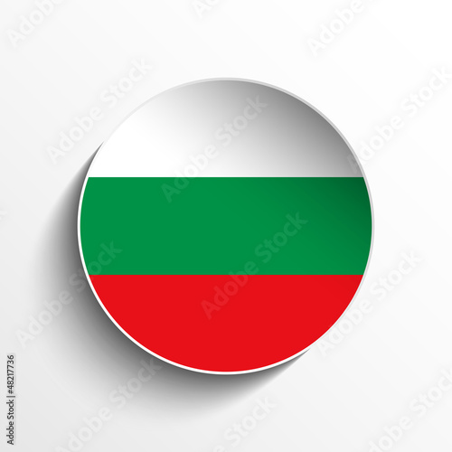 Free Download Bulgaria Flag Paper Circle Shadow Button - GFXLoad