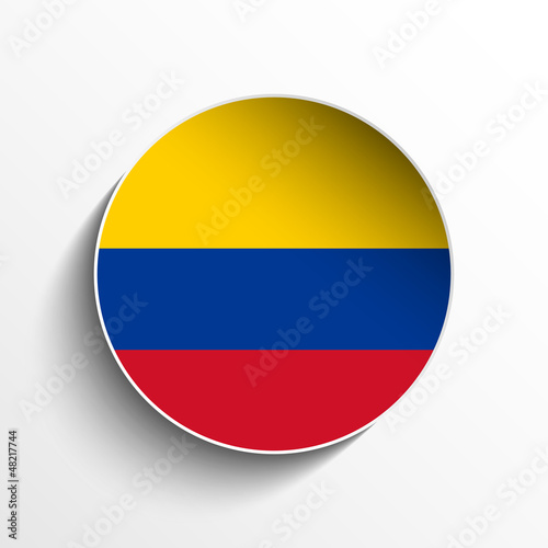 Colombia Flag Paper Circle Shadow Button Free Download Colombia Flag Paper Circle Shadow Button - GFXLoad