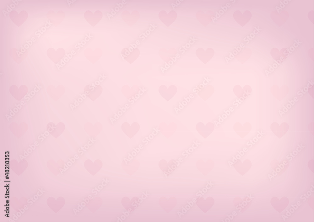 Pink hearts simple background