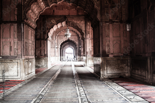 Jama Masjid Mosque  old Delhi  India.